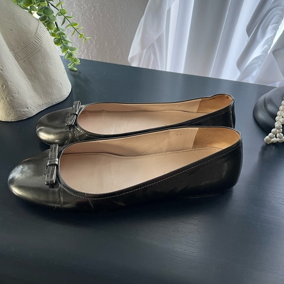 Prada Metallic Charcoal Grey Flats Size 9 (39) - Picture 10 of 12